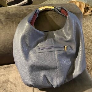 Soft Pebbled Hobo Bag in Periwinkle Blue - Never worn